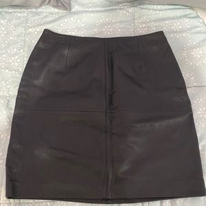 Black Leather Skirt